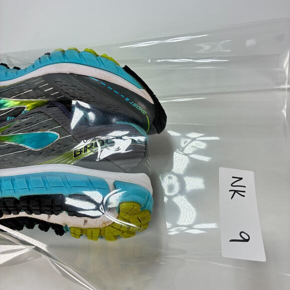 Brooks Ghost 9 Gray Blue Lace Up Road Running Shoes 1202251B151 Women's Size 7.5 - Picture 10 of 10